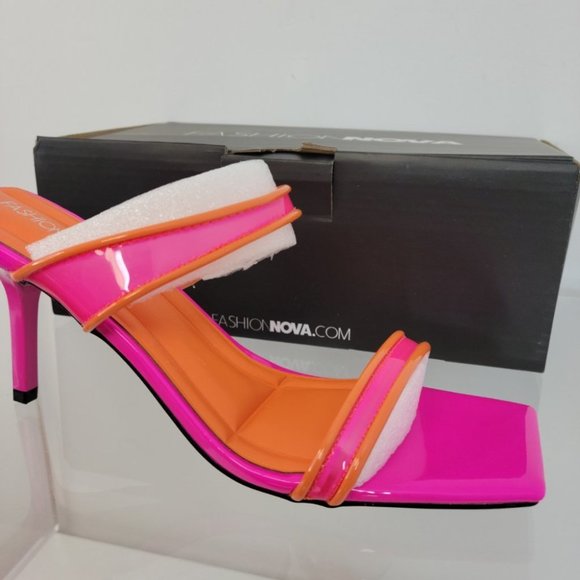 Fashion Nova Neon Heels - Picture 4 of 8